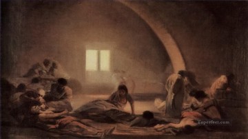  Hospital Canvas - Plague Hospital Francisco de Goya